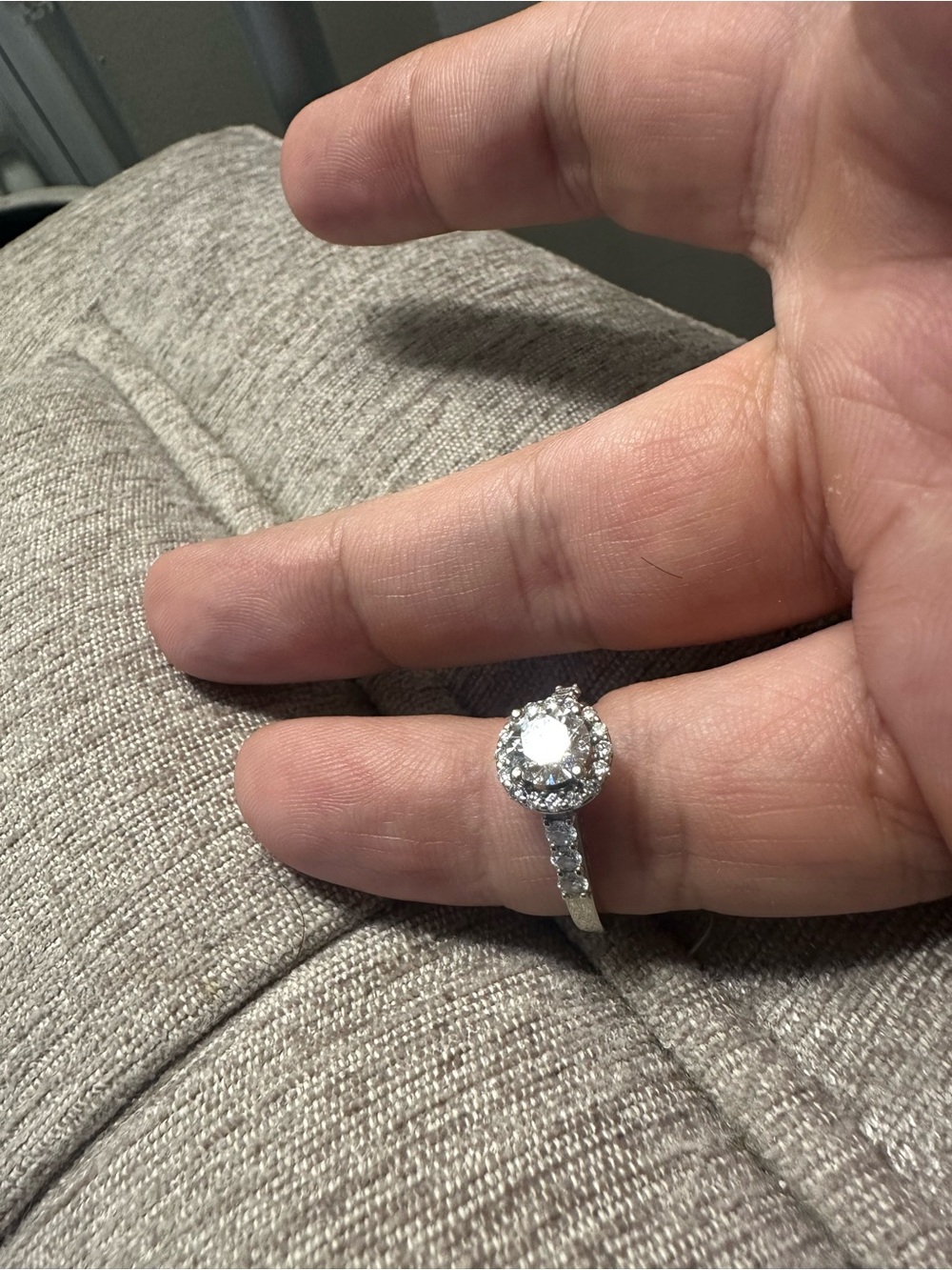 Brand NEW! Never worn! Natural Diamonds! 19K with White Gold, - Picture 11 of 11